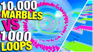 10000 MARBLES vs 1000 LOOPS  Marble World [upl. by Ximena778]