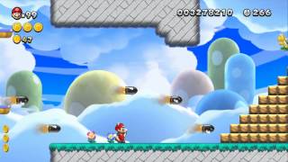 New Super Mario Bros U Playthrough Part 13  Meringue Clouds Part 1 of 2 [upl. by Leonanie]