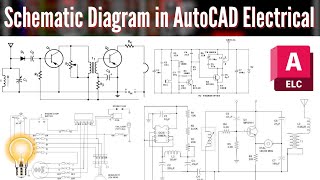 Schematic Circuit Design in AutoCAD Electrical [upl. by Huesman146]