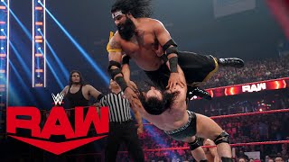 Drew McIntyre vs Veer amp Shanky – Handicap Match Raw Aug 2 2021 [upl. by Eldwin981]