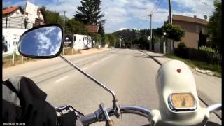 Vespa struzzo 1956 ride [upl. by Sheya]