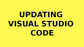 How to update Visual Studio Code [upl. by Magree]