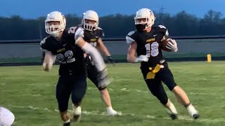 Highlights TriCounty Titans  Cumberland Pirates Pirates shutout Titans 490 🏈🏈 [upl. by Yer]