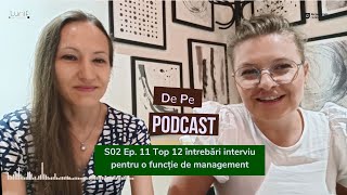 Top 12 întrebări interviu pentru o funcție de management [upl. by Ainafets]