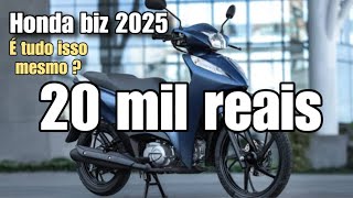 Nova Honda biz 2025 oque mudou minhas observações de dono [upl. by Ydnelg914]