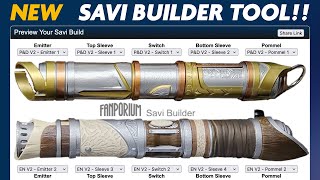 NEW Savi Builder tool to preview any Savi Lightsaber build [upl. by Calvina361]