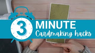 3 Minute Card Making Hack  Faux Embossed Cardstock [upl. by Aisaim]