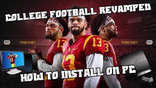 How to install College Football Revamped on PC 🏈 The only guide you need to play today [upl. by Adnaloj]