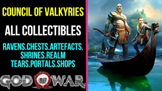 God of War  Council of Valkyries All Collectible Locations  100 [upl. by Edvard938]