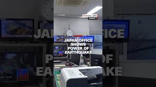 Japan office shows power of earthquake [upl. by Zilada736]