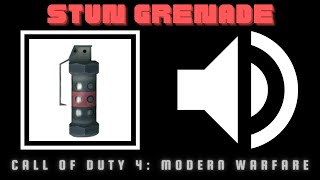 Stun Grenade Sound Effects Call of Duty 4 Modern Warfare [upl. by Dewitt]