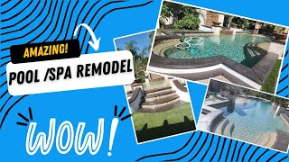 Amazing Pool Remodel in Yorba Linda [upl. by Seiber]