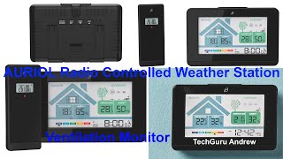 AURIOL Radio Controlled Weather Station amp Ventilation Monitor REVIEW [upl. by Gervase314]