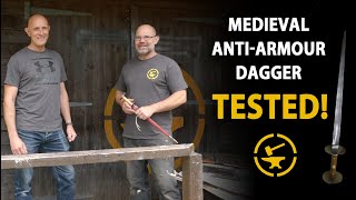 Testing a medieval antiarmour dagger [upl. by Aivlys788]