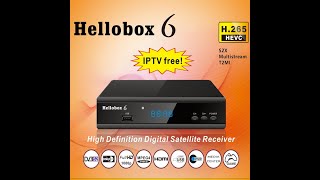 Hellobox 6 Satellite TV Receiver H265 HEVC 1080P MultiStreamT2MI [upl. by Ada]