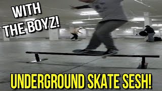 Underground Skate Sesh With The Boyz [upl. by Shippee]