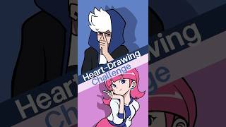 HeartDrawing Challenge animation comics cartoon shorts funny challenge [upl. by Noonan883]