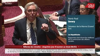 Retraites  passe d’armes au Sénat entre sénateurs LR et PS autour de la réforme Touraine [upl. by Inverson991]