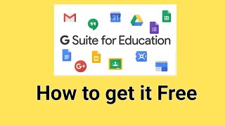 Gsuite for education  How to get it free [upl. by Dronski]