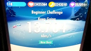 Piano Tiles 2  Beginner Challenge 13704 tps no pause LEGENDARY World Record [upl. by Ahsilak97]