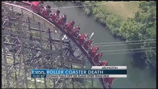 Woman dies on Texas Giant at Six Flags [upl. by Ellerahc453]