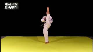 Poomsae taegeuk 1 to 8  Color belts Kang Suji full ver [upl. by Castorina]