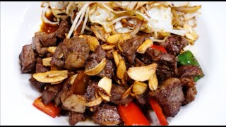 Pan fry beef teppan style  Easy beef teppanyaki recipe beef teppanyaki [upl. by Allerie]