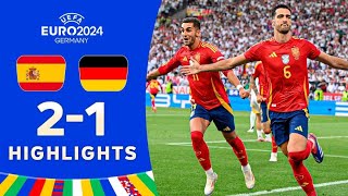 Spain vs Germany 21 HIGHLIGHTS  EURO 2024 [upl. by Scoles]