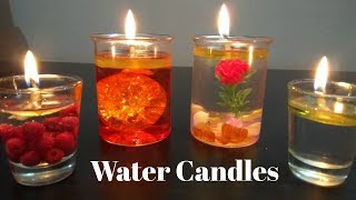 DIY Water candles  Making candles with WATER [upl. by Anna-Diane]