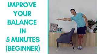 Beginner Balance Exercises For Seniors 5Mins  More Life Health [upl. by Thorwald508]