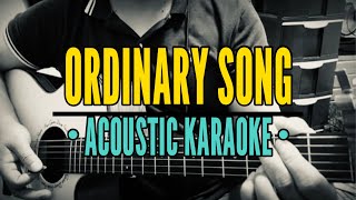 Ordinary Song  Marc Velasco Acoustic Karaoke [upl. by Sigfrid]