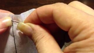 Finishing Knot on Back Stitch [upl. by Naig]