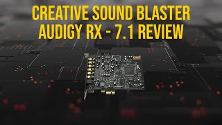 Creative Sound Blaster Audigy Rx  71 Soundcard Review [upl. by Ahsiekim428]