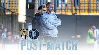 POST MATCH  Simon Weaver reflects on our defeat at Meadow Lane [upl. by Tella]