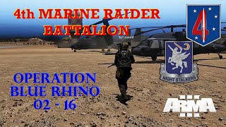 4th Marine Raider Battalion Operation Blue Rhino 0216 [upl. by Aisetal]