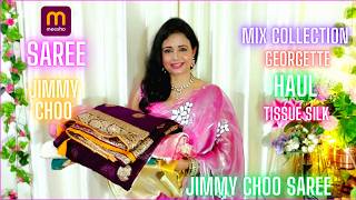 MEESHO SAREEMeesho Saree HaulTrendy Jimmy Choo saree Meesho HaulMeesho Party wearFestival saree [upl. by Sair486]