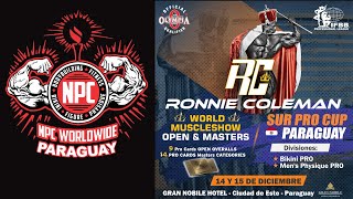 NPC WORLDWIDE  PARAGUAY  RONNIE COLEMAN WORLD MUSCLE SHOW  COBERTURA OFICIAL PORTAL PARAGUAI [upl. by Mehsah791]