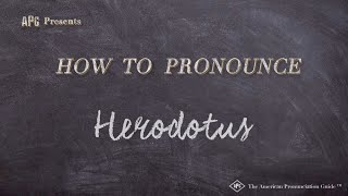 How to Pronounce Herodotus Real Life Examples [upl. by Kristy]