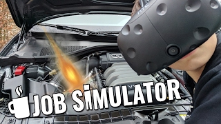 KLANTEN BEKOGELEN  Job Simulator VR Auto Mechanic HTC Vive [upl. by Ysnil894]