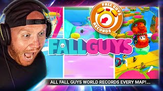 TIMTHETATMAN REACTS TO FALL GUYS WORLD RECORD SPEED RUNS [upl. by Gitel]