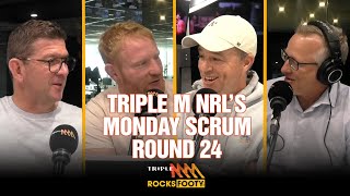 Monday Scrum  Race For The Eight amp Overprotected Halves  Round 24  Triple M NRL [upl. by Ettenawtna]