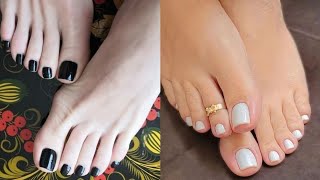 Versatile collection of new shiny pedicure nail colors for womenLatest toe nails art ideas 💡 2024 [upl. by Pacificas]