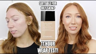 CHANEL VITALUMIERE AQUA FOUNDATION  WEAR TEST amp FIRST IMPRESSION [upl. by Ytima]