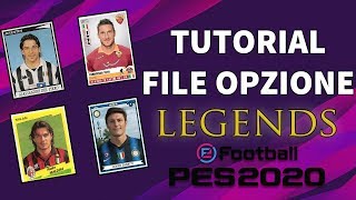 PES 2020 TUTORIAL PS4  COME INSERIRE LE SQUADRE LEGGENDE  NUOVE COMPETIZIONI [upl. by Nolos]