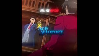 Ace Attorney Edit Roi Instrumental slowed reverb aceattorney roi anime shorts animeedit [upl. by Huan]