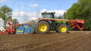 John Deere 7830 met Imants spitmachine [upl. by Disharoon682]