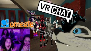 We got Hacked on Omegle  VRChat Furries Invade Omegle Episode 10 [upl. by Nomrej]