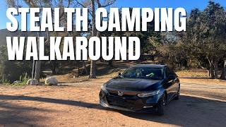 Honda Accord Stealth Camping Build  Full WalkAround [upl. by Zabrine]