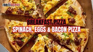 Breakfast Pizza Recipe  BBQ Depot [upl. by Vasiliki537]