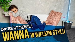 Kanapa ze starej wanny – jak z filmu   Niesamowita metamorfoza do salonu [upl. by Harlene284]